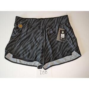 Avia Layered Shorts Sizes XL Black Gray NWT -0523D58
